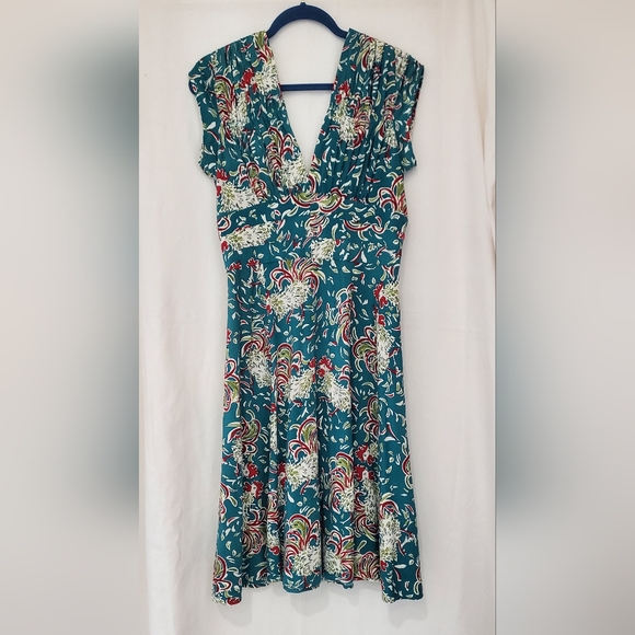 Trashy Diva 1940s Dress Ruffled Feathers - Picture 3 of 9